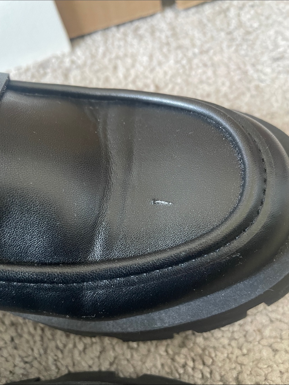 Dream Pairs Black Lug Sole Penny Loafers - Picture 2 of 5